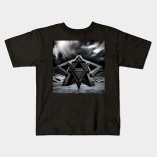 Hexagram - Creepy Moon Kids T-Shirt